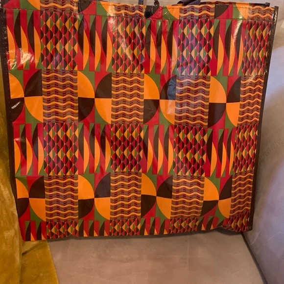 Michael's African Print Tote Bag - Picture 8 of 10